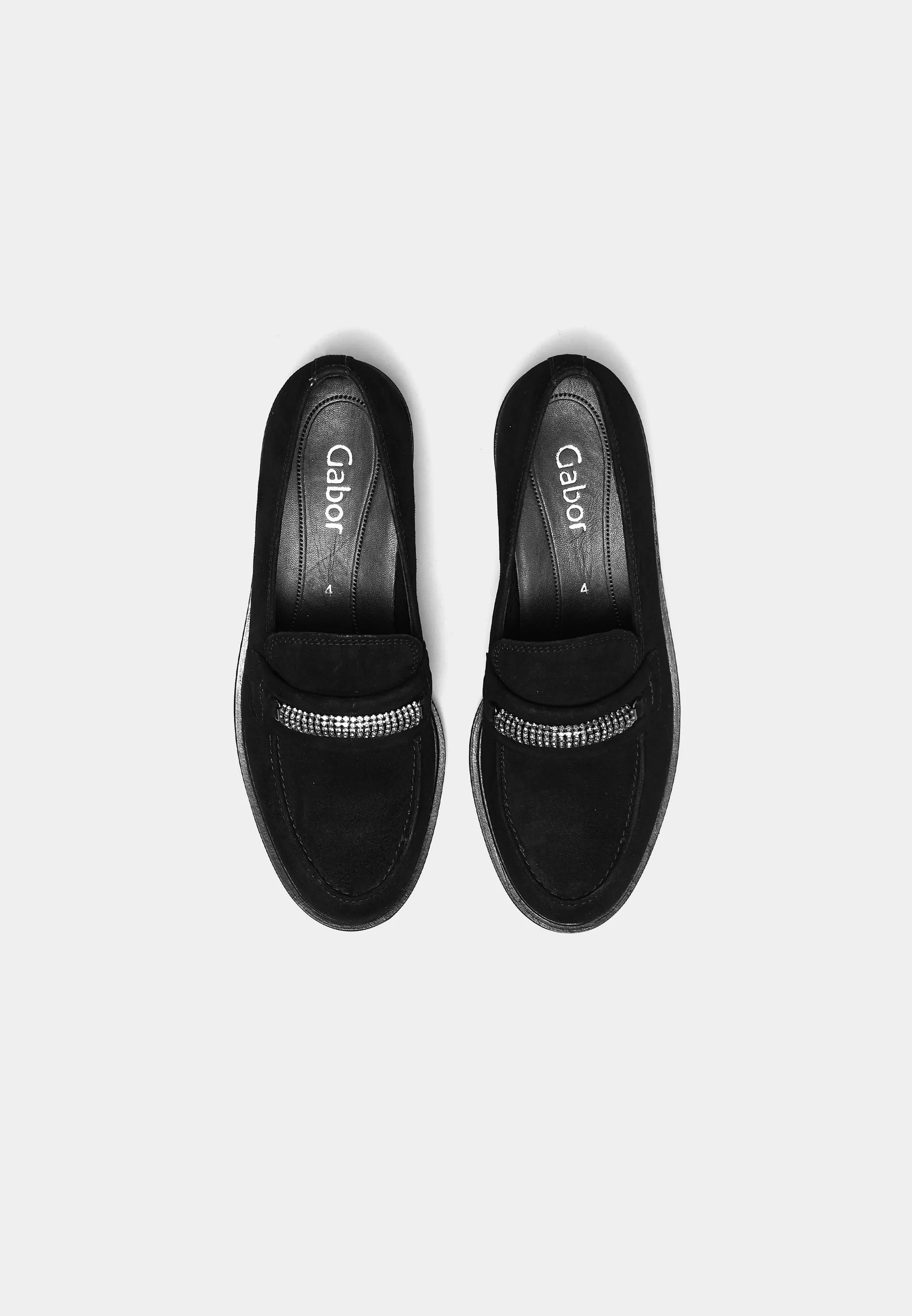 Gabor-Suede  Loafers (LOW) Black Suede