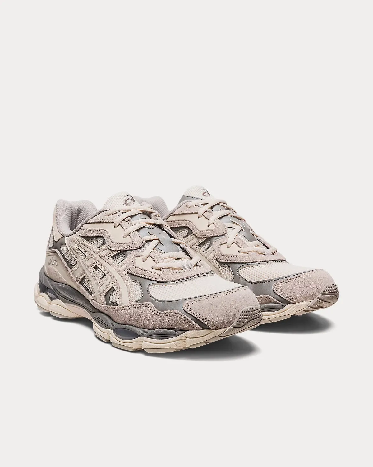 Gel-NYC Cream / Oyster Grey Low Top Sneakers