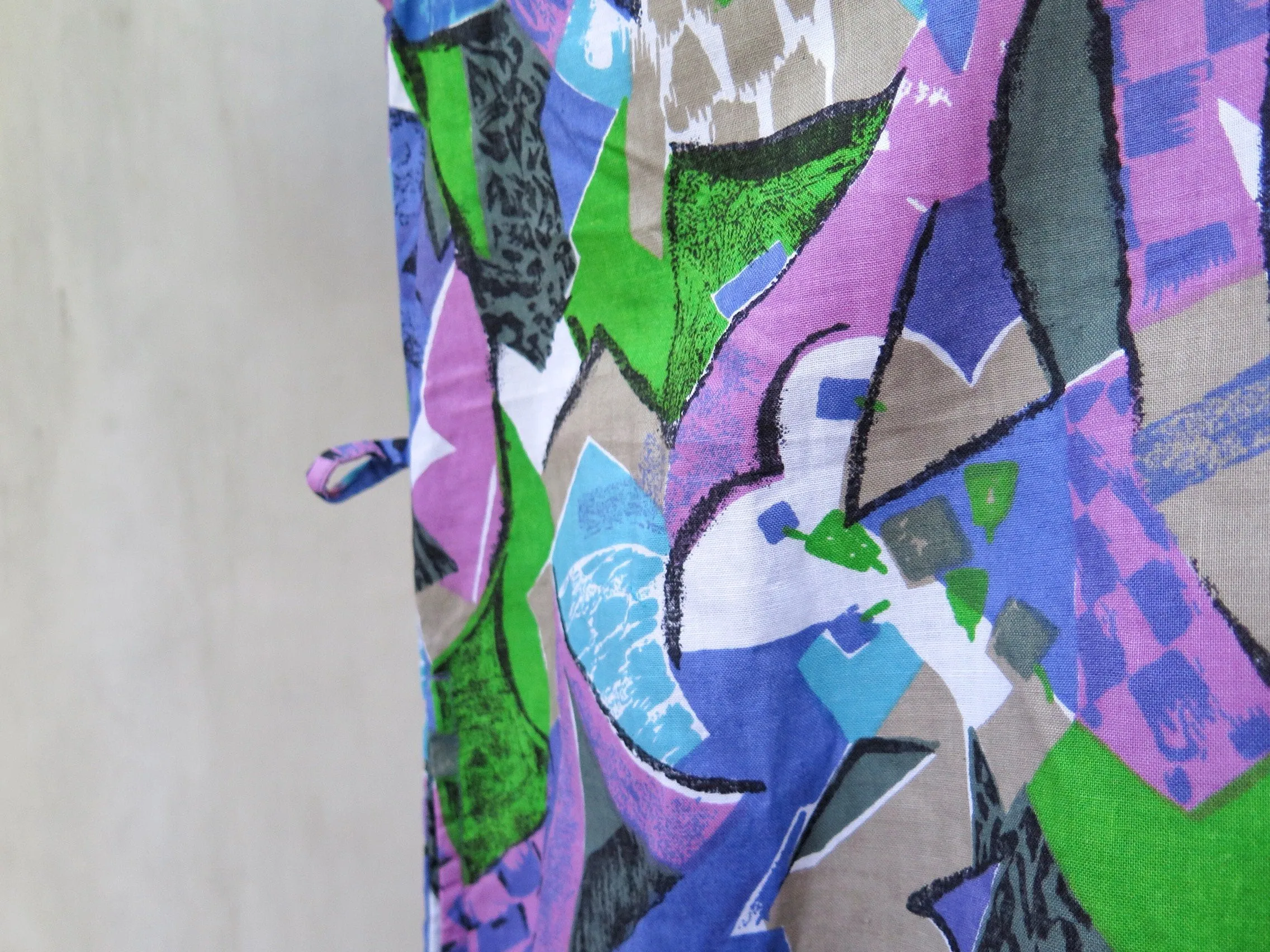Geraldine | Vintage 1980s 1990s Geometric print Abstract pop art Loose fit shift dress