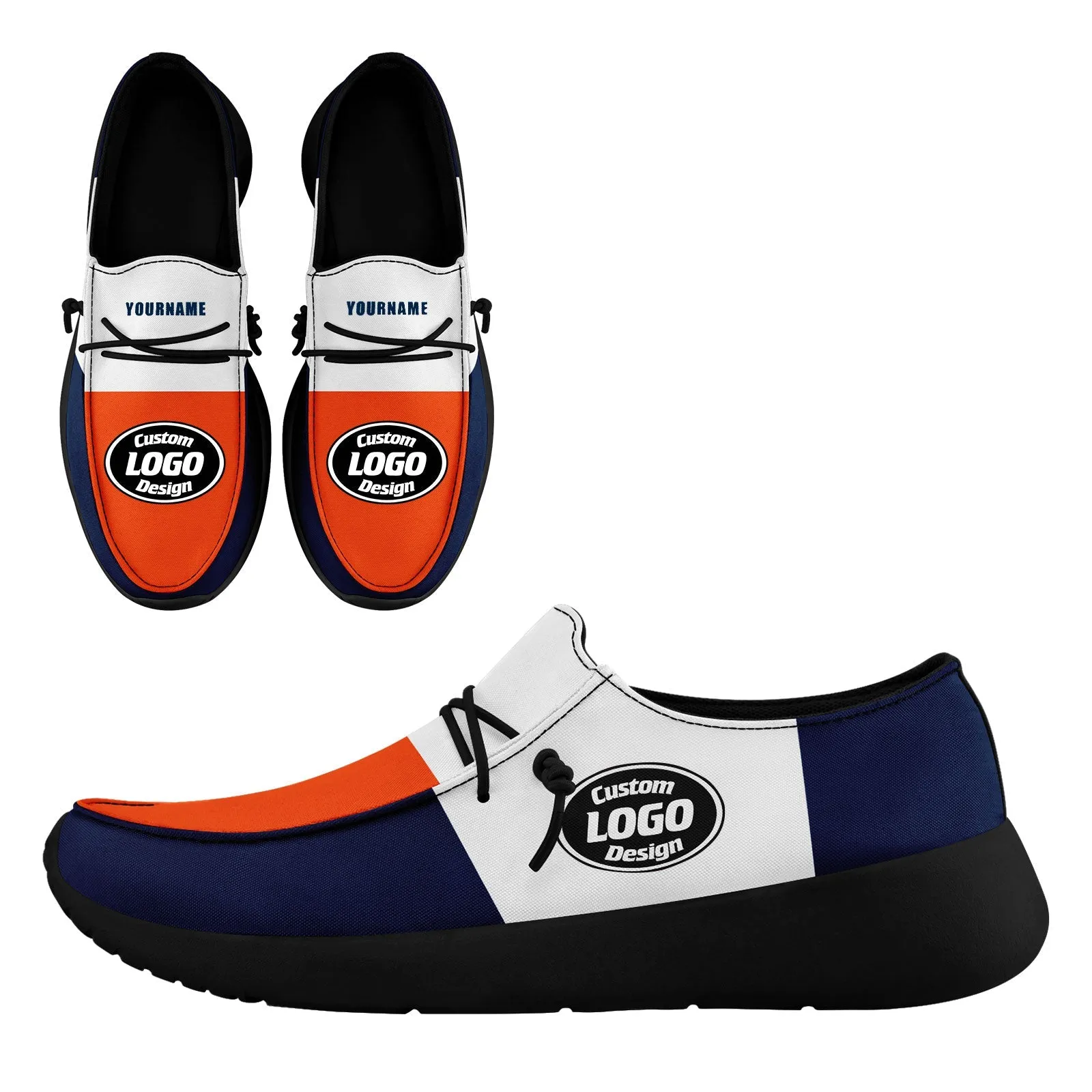 Gift Ideas,Custom White Orange Blue Denver Jacket and Sports Shoes Combo Offer Personalized Combo ZH-D020294-10