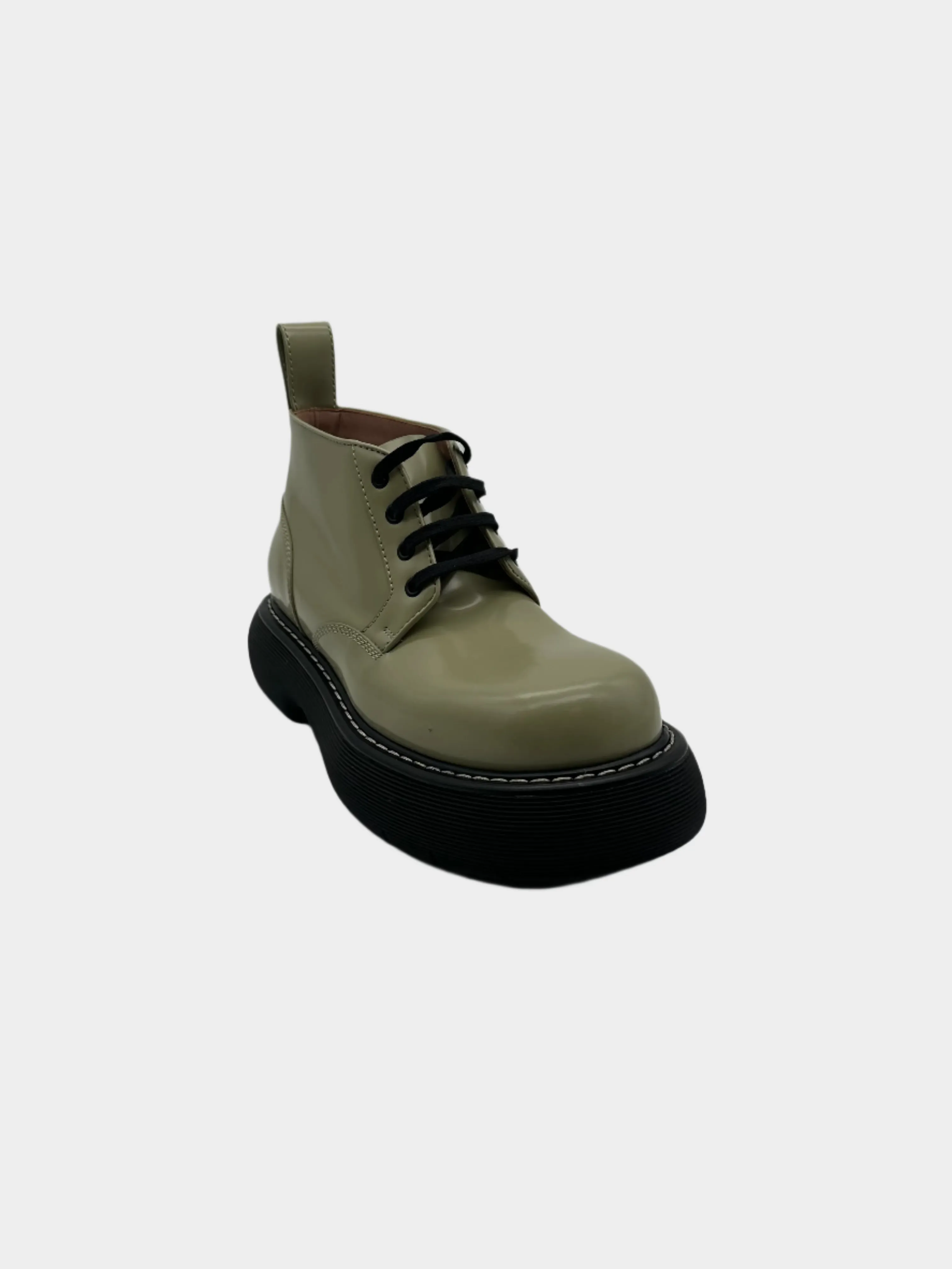 Green Platform Boots