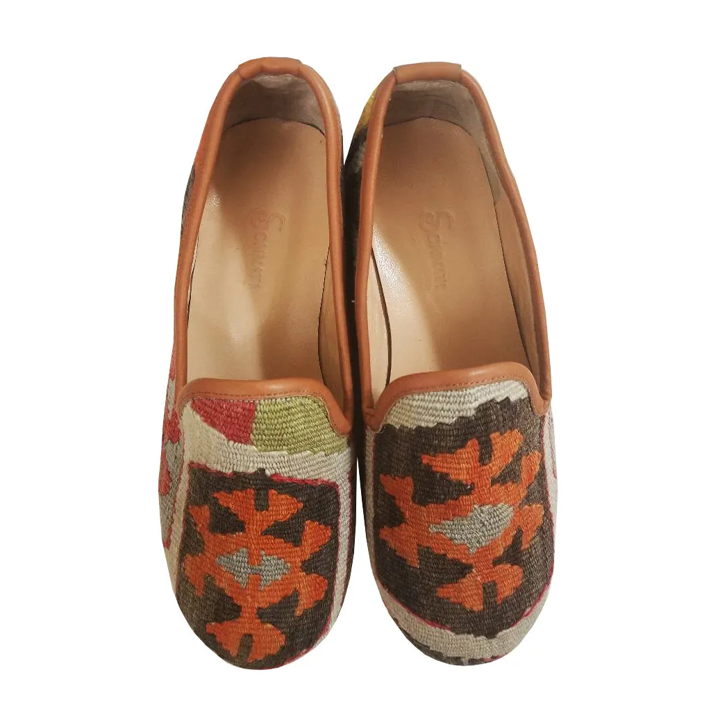 Handwoven Wool Kilim Men's Loafer (Demir) Size 41 (8)