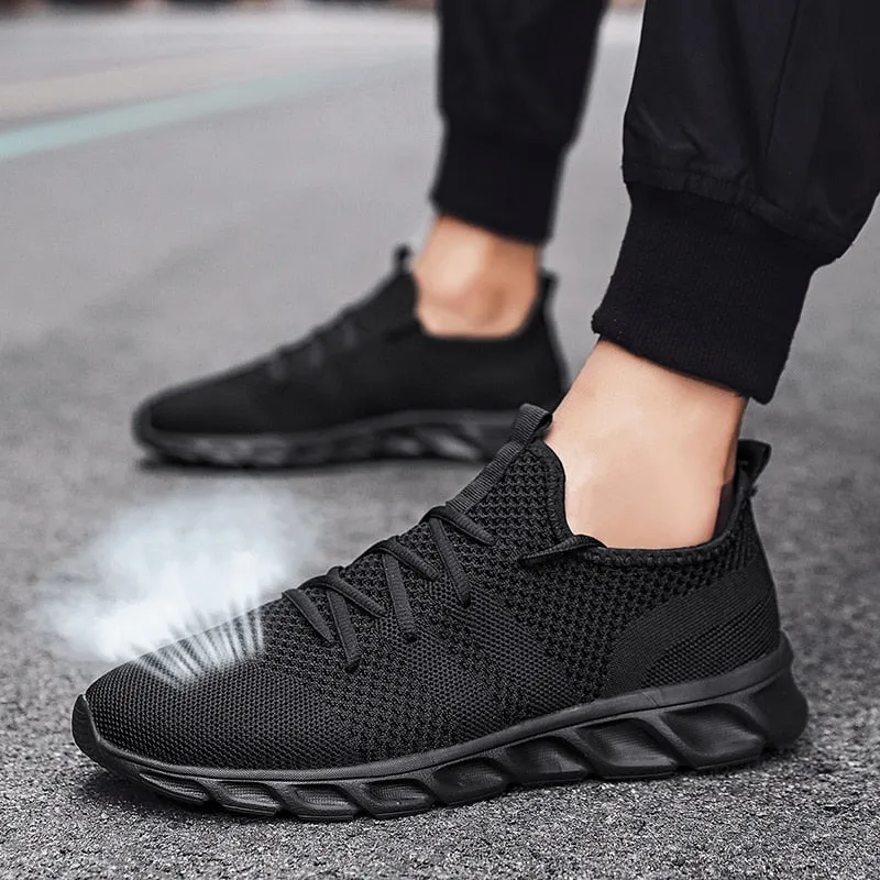 Hnzxzm 2022 Trend men's casual shoes light sneaker white large size outdoor breathable mesh fashion sports black running tennis shoes