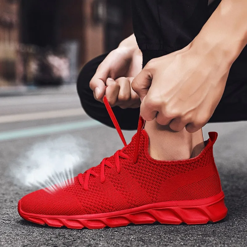 Hnzxzm 2022 Trend men's casual shoes light sneaker white large size outdoor breathable mesh fashion sports black running tennis shoes