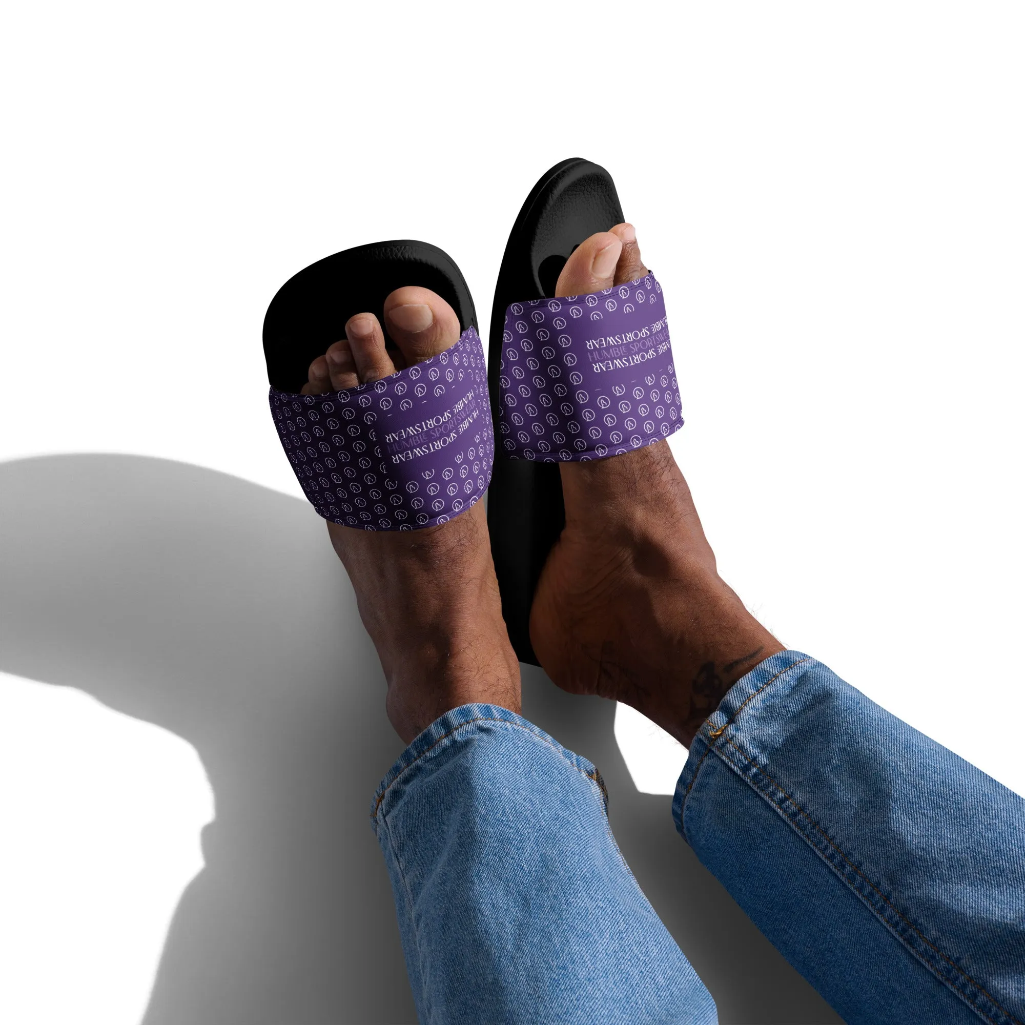 Humble Sportswear™ Men’s Pure Purple Slides Sandals