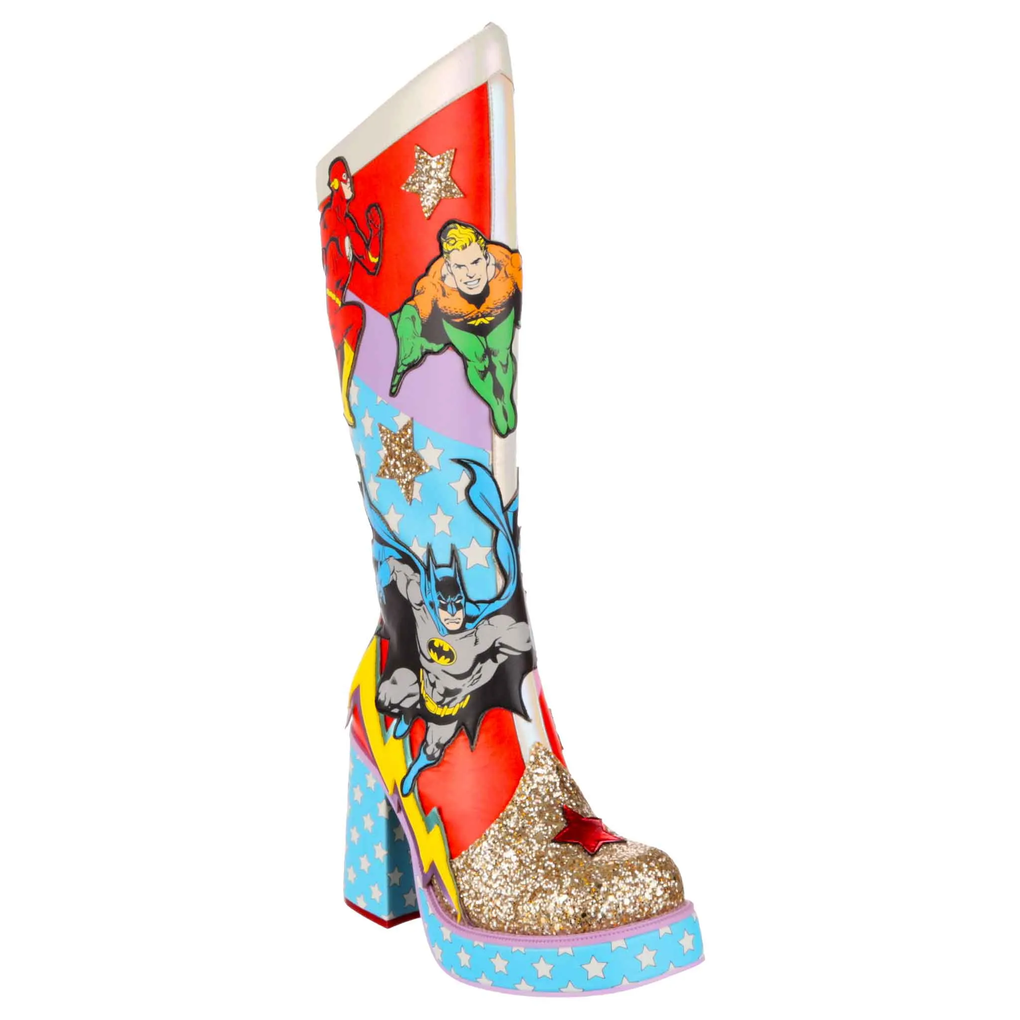 Irregular Choice Womens Justice League Team Up Tall Boots
