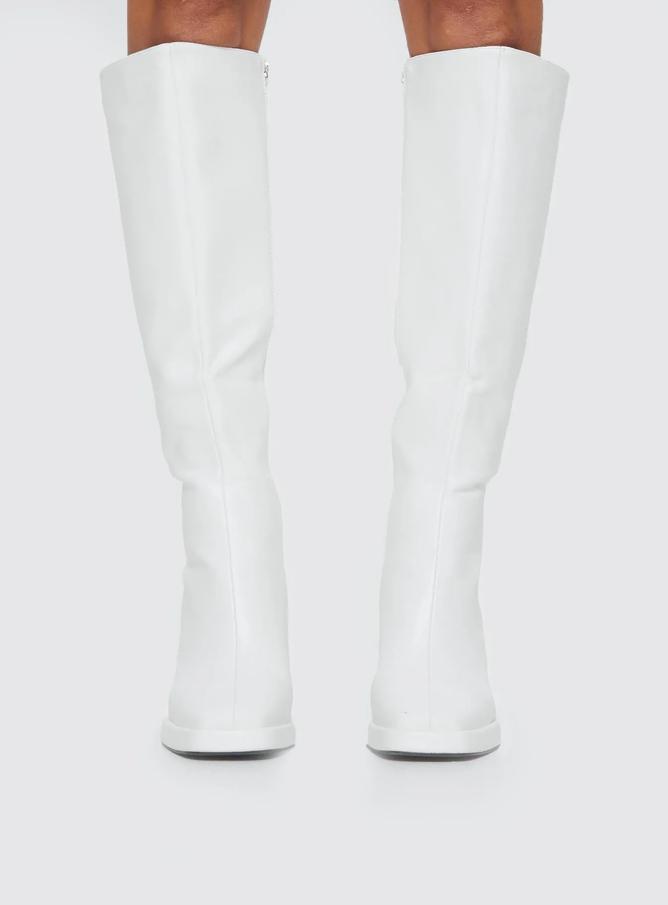 Joskaa Scarlet Knee High Boots White