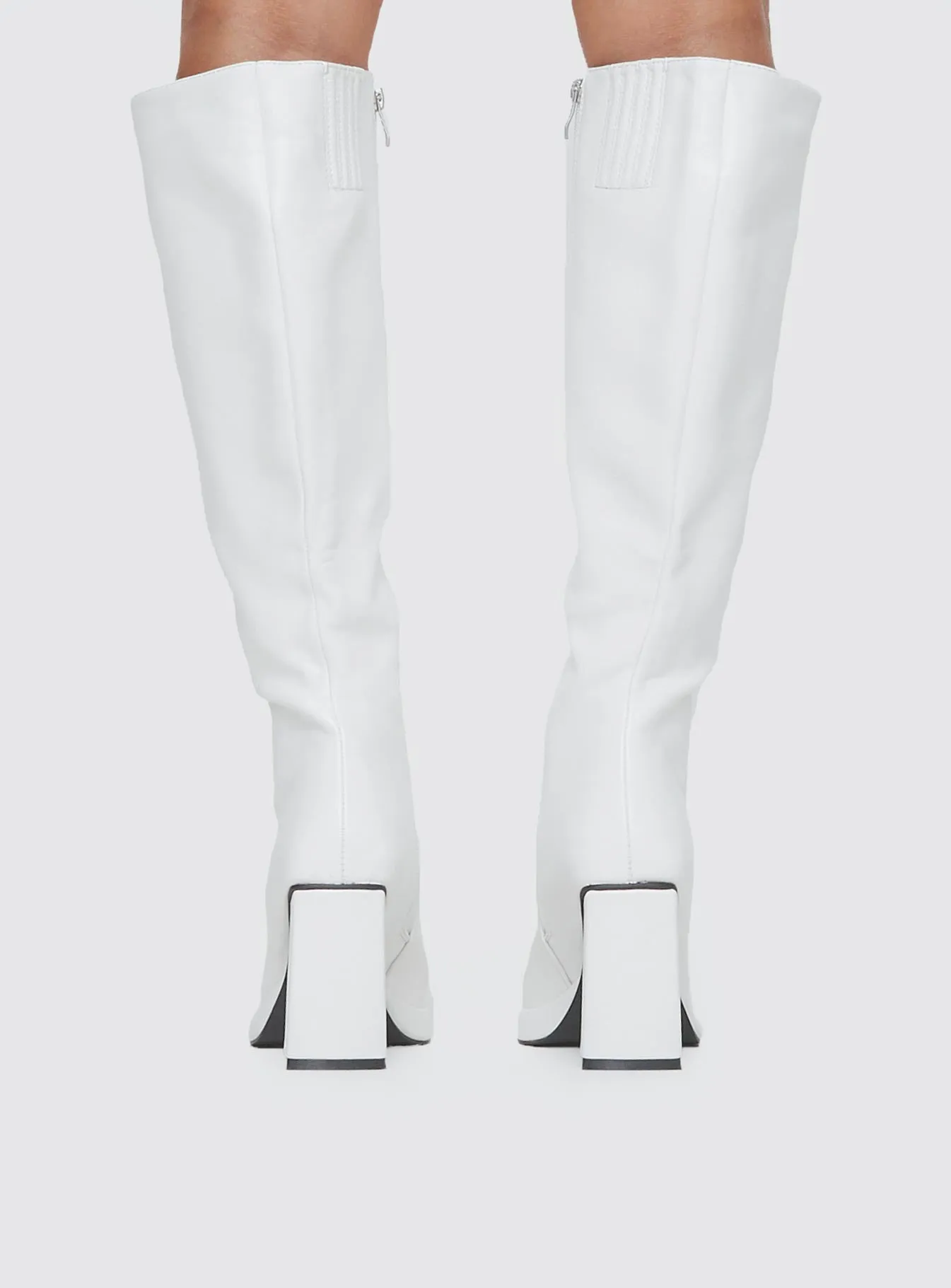 Joskaa Scarlet Knee High Boots White