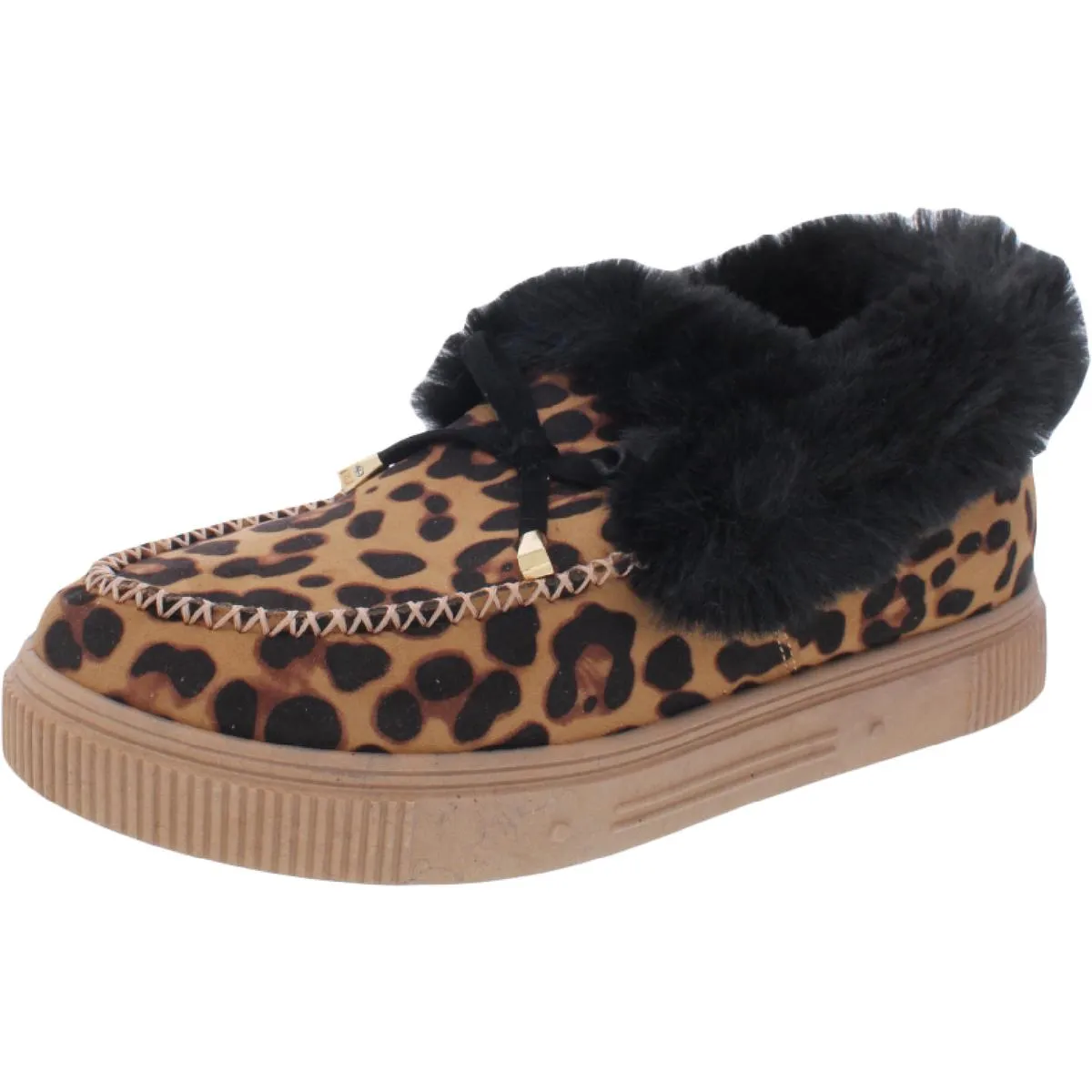 Journee Collection Womens Midnight Faux Suede Moccasins