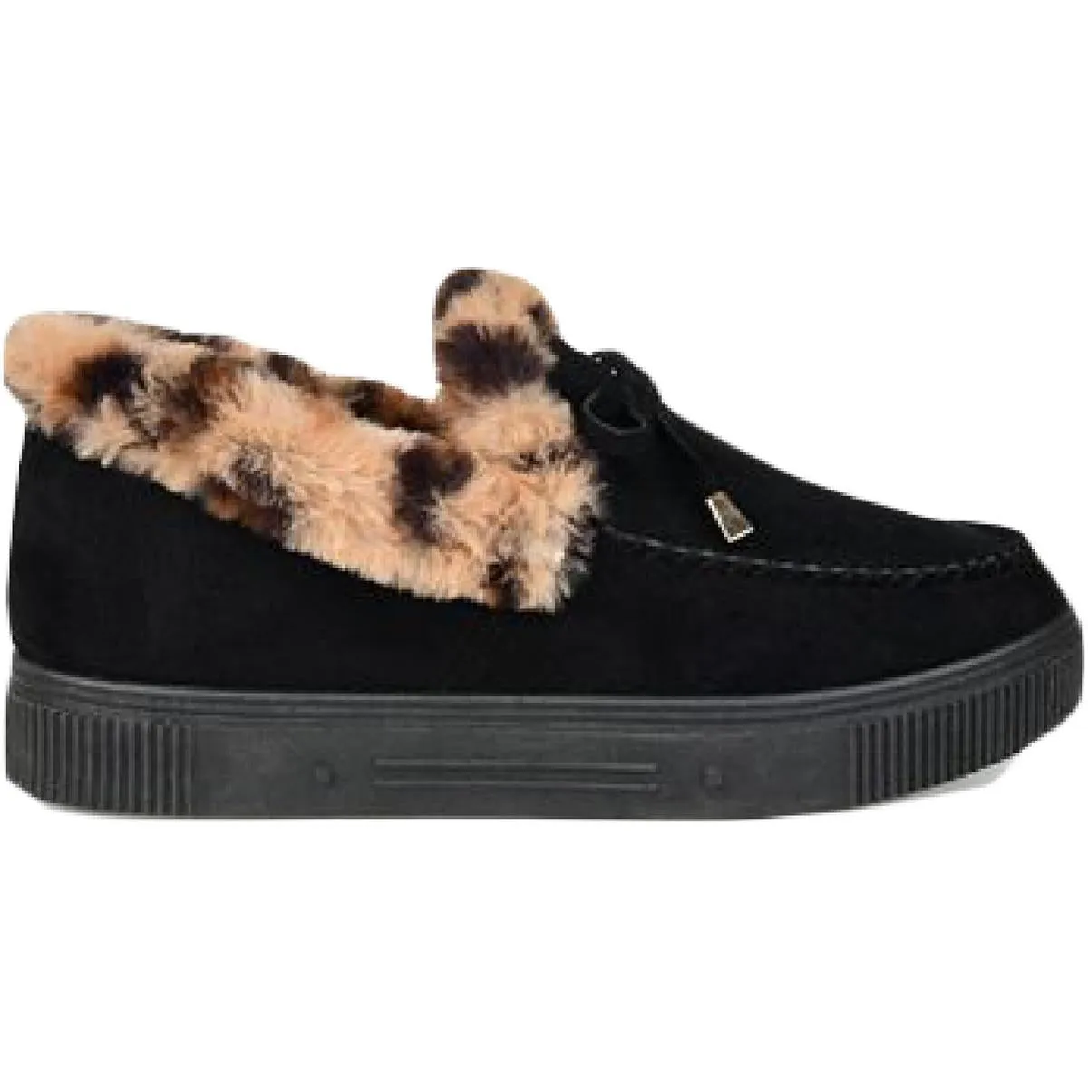 Journee Collection Womens Midnight Faux Suede Moccasins