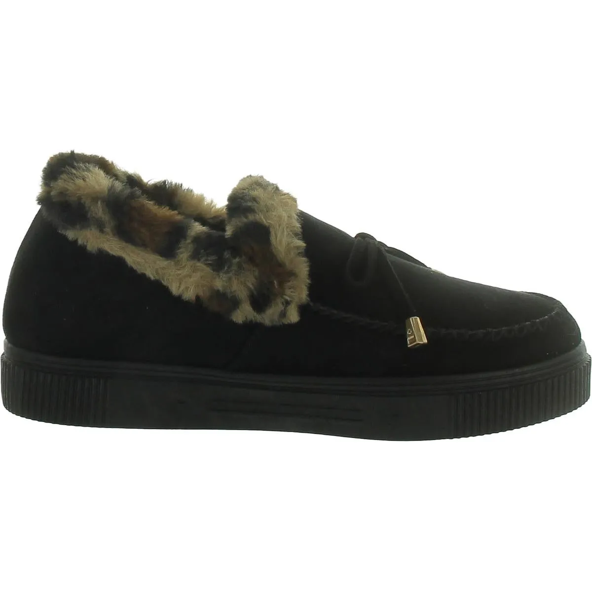 Journee Collection Womens Midnight Faux Suede Moccasins