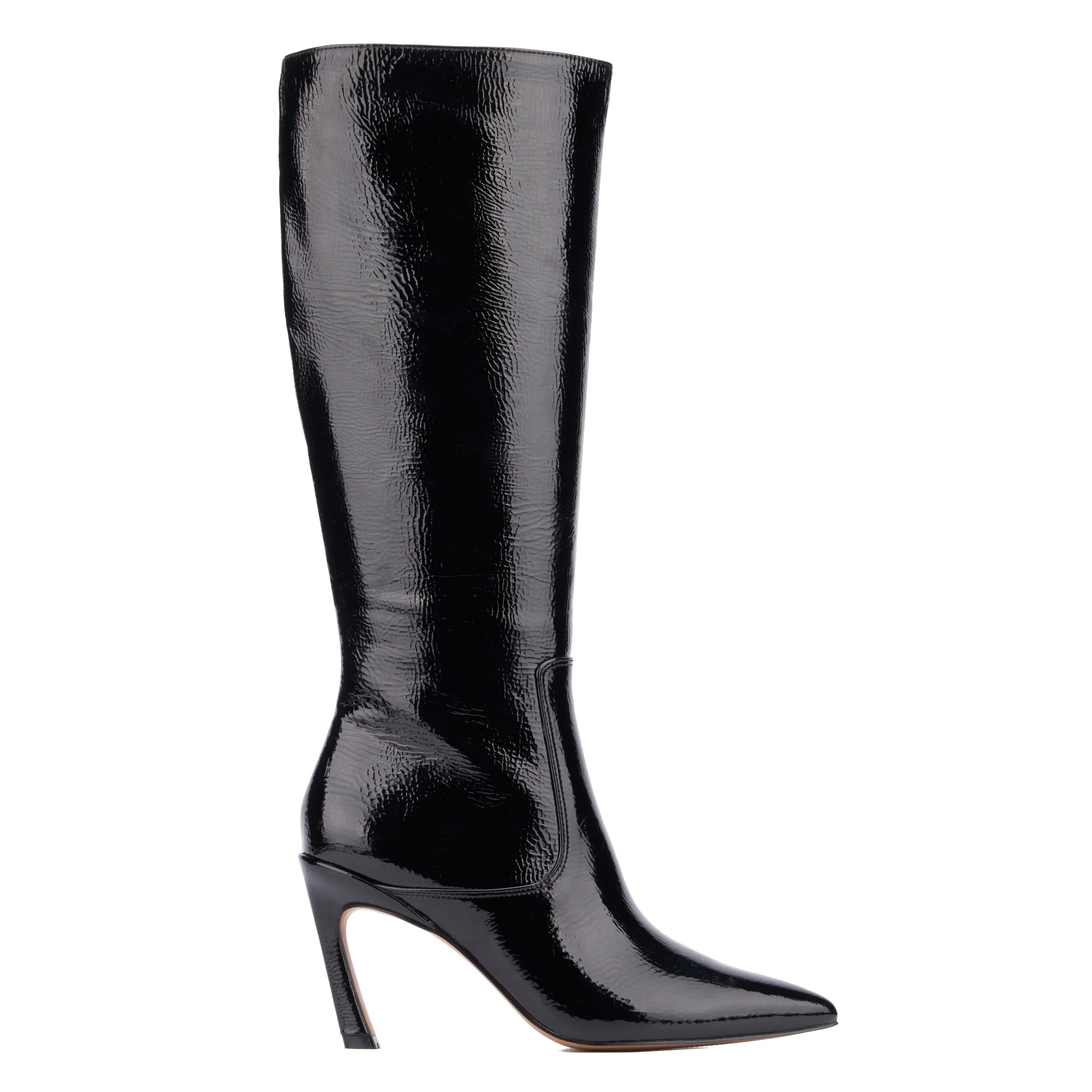 Krystelle Snake Print Knee High Boots