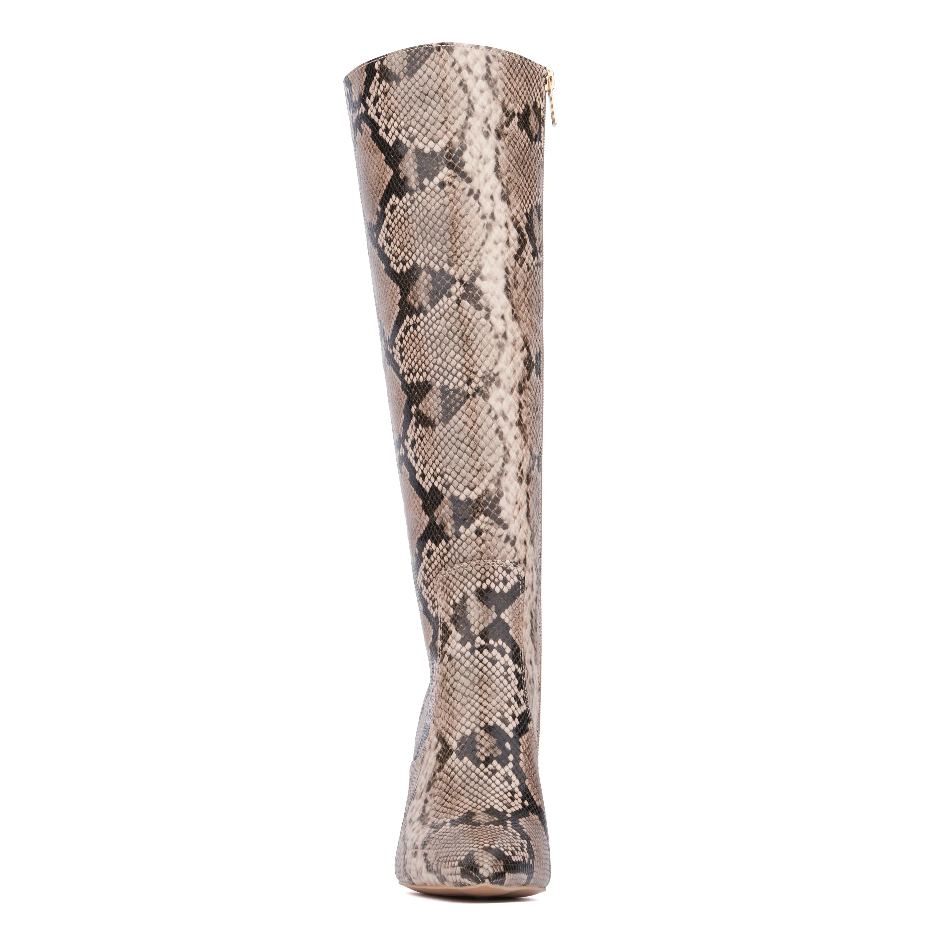 Krystelle Snake Print Knee High Boots