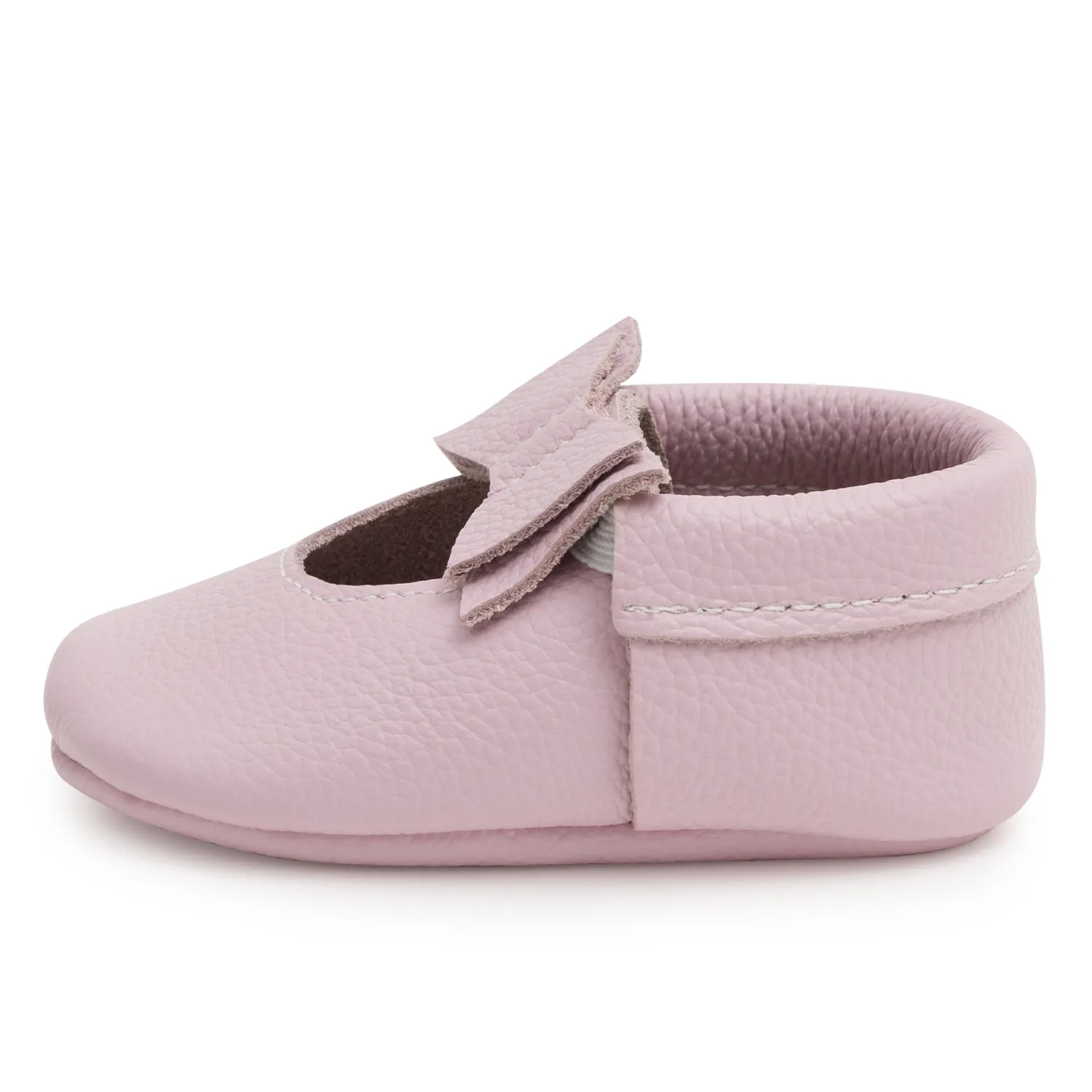 Lavender Bow Moccasins