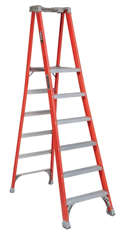 Louisville FXP1700 Series FXP1706 Pinnacle Pro Platform Step Ladder, 45 in Max Standing H, 300 lb, Type IA Duty Rating :EA: QUANTITY: 1