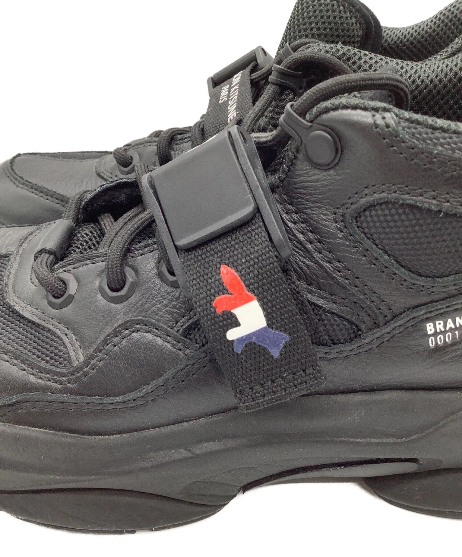 Maison Kitsune × Brand Black Milspec sneakers SPBBUZ4700 BK