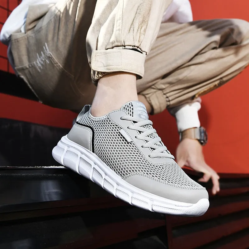 Men Casual Shoes Outdoor Lightweight Breathable Summer Running Sneakers Mens Sneakers Mesh Plus Size 48 Zapatillas De Deporte