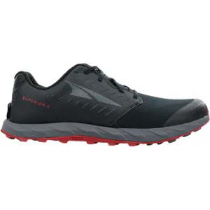 Men's Altra Superior 5, Black/Red, 9.5 D Medium