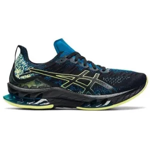 Men's Asics Gel-Kinsei Blast, Black/Glow Yellow, 12.5 D Medium