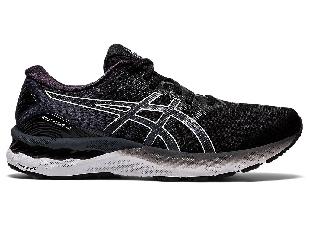 Men's Asics Gel-Nimbus 23, Black/White, 11 D Medium