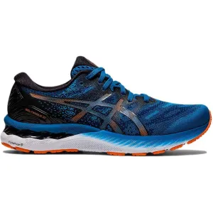 Men's Asics Gel-Nimbus 23 Knit, Reborn Blue/Black/Knit, 11 D Medium