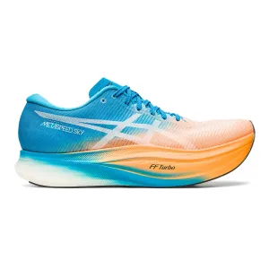 Men's Asics Metaspeed Sky , Orange Pop/Island Blue, 9 D Medium