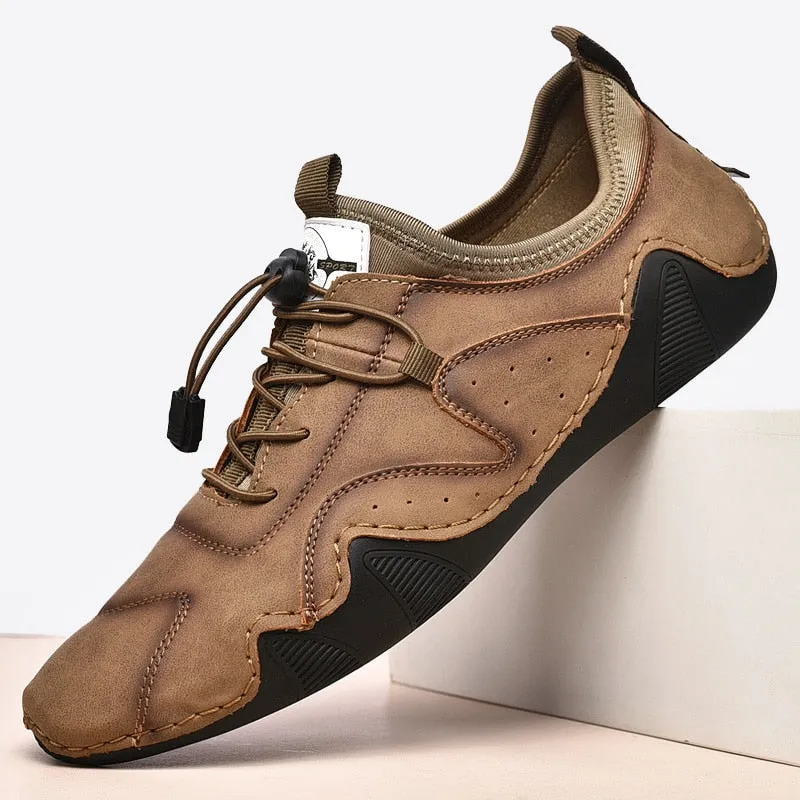 Men's Casual Leather Moccasins | Plus Size Driving Shoes