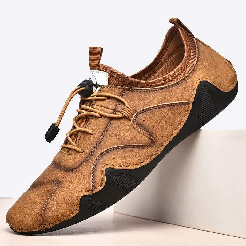 Men's Casual Leather Moccasins | Plus Size Driving Shoes
