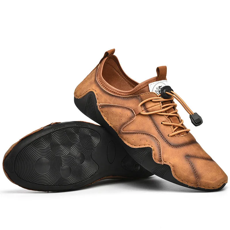 Men's Casual Leather Moccasins | Plus Size Driving Shoes