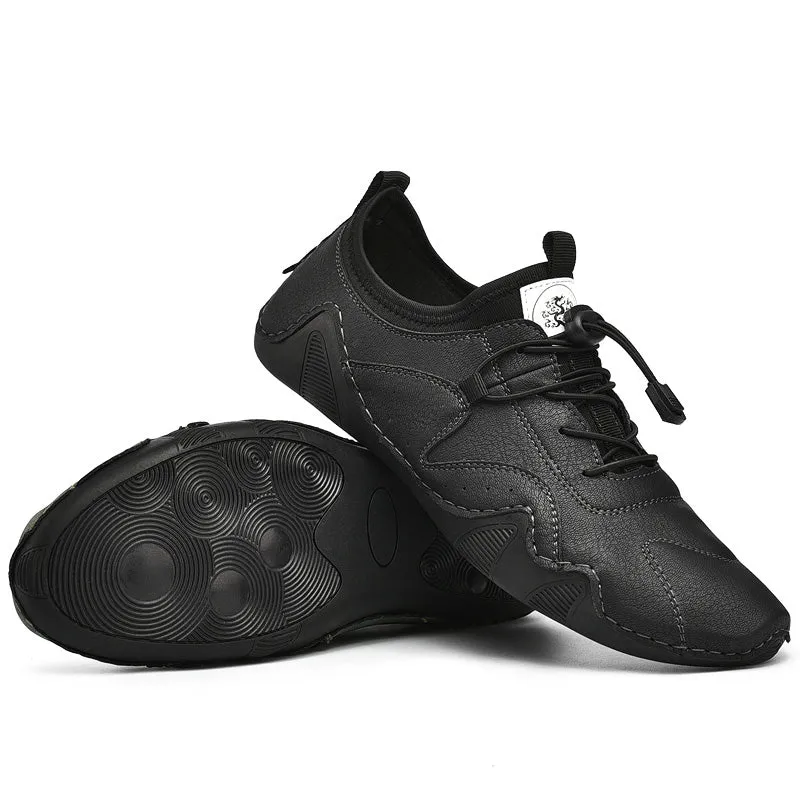 Men's Casual Leather Moccasins | Plus Size Driving Shoes