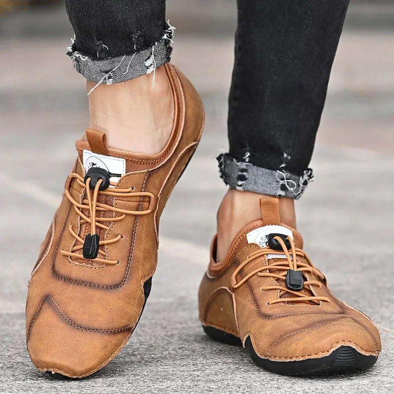 Men's Casual Leather Moccasins | Plus Size Driving Shoes