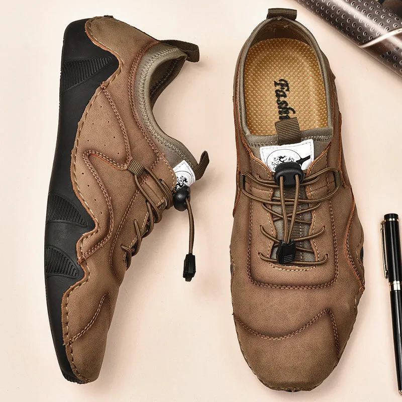 Men's Casual Leather Moccasins | Plus Size Driving Shoes
