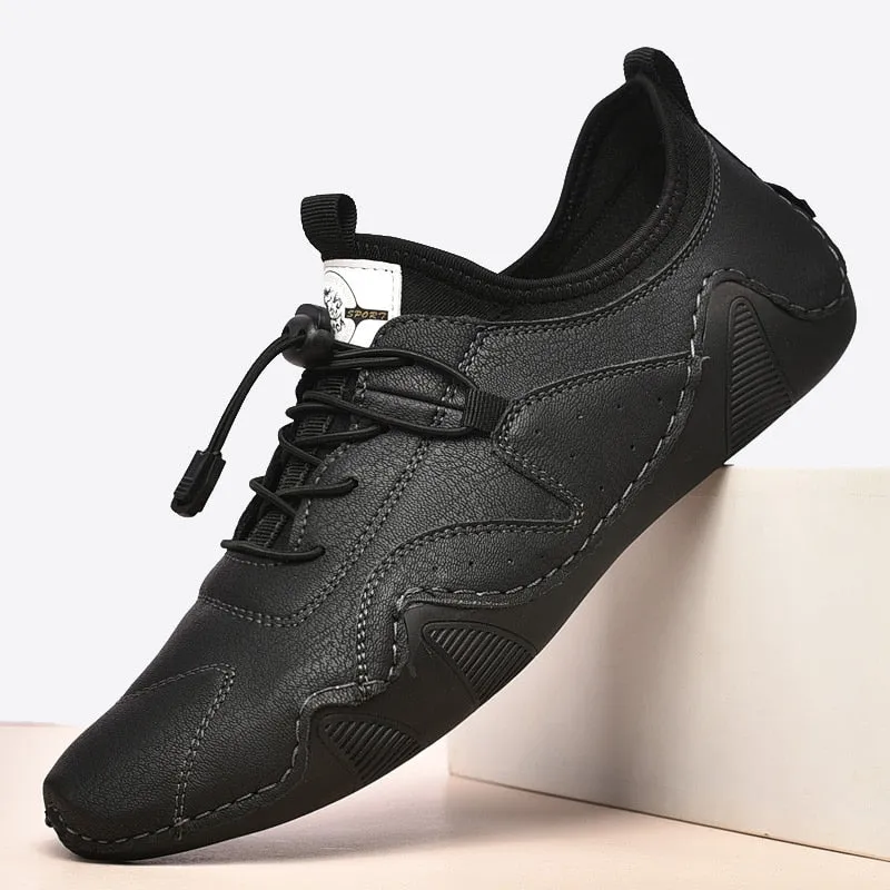 Men's Casual Leather Moccasins | Plus Size Driving Shoes