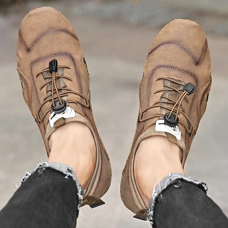 Men's Casual Leather Moccasins | Plus Size Driving Shoes