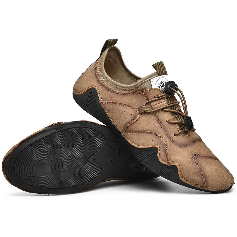 Men's Casual Leather Moccasins | Plus Size Driving Shoes