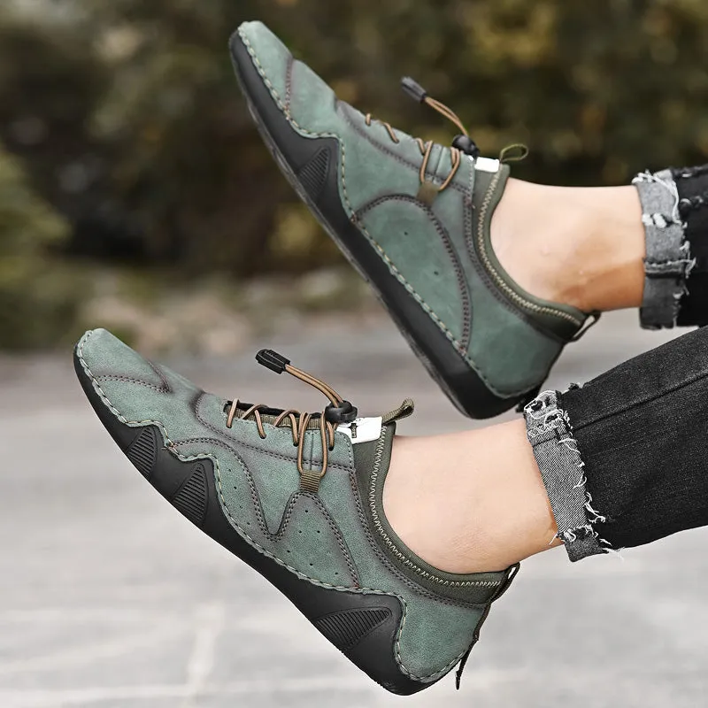 Men's Casual Leather Moccasins | Plus Size Driving Shoes