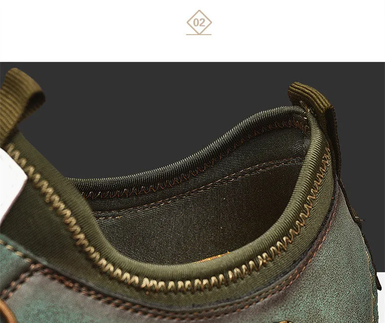 Men's Casual Leather Moccasins | Plus Size Driving Shoes