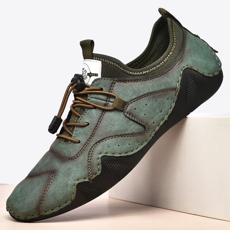 Men's Casual Leather Moccasins | Plus Size Driving Shoes