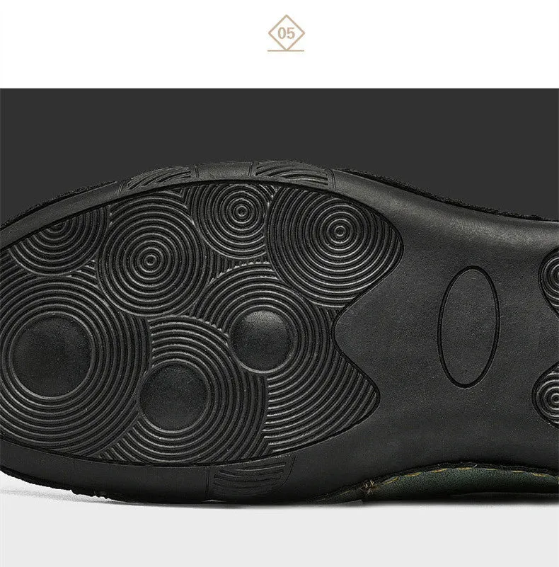Men's Casual Leather Moccasins | Plus Size Driving Shoes