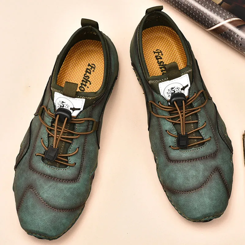 Men's Casual Leather Moccasins | Plus Size Driving Shoes