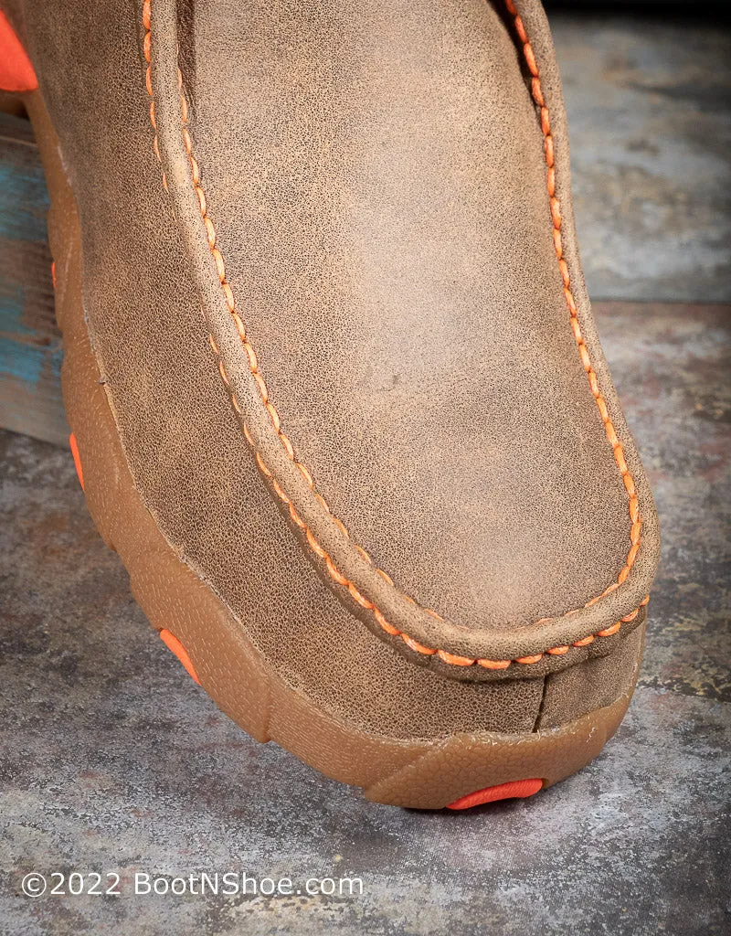 Men's Driving Moccasins with Orange MDM0019