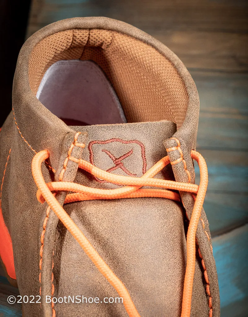 Men's Driving Moccasins with Orange MDM0019