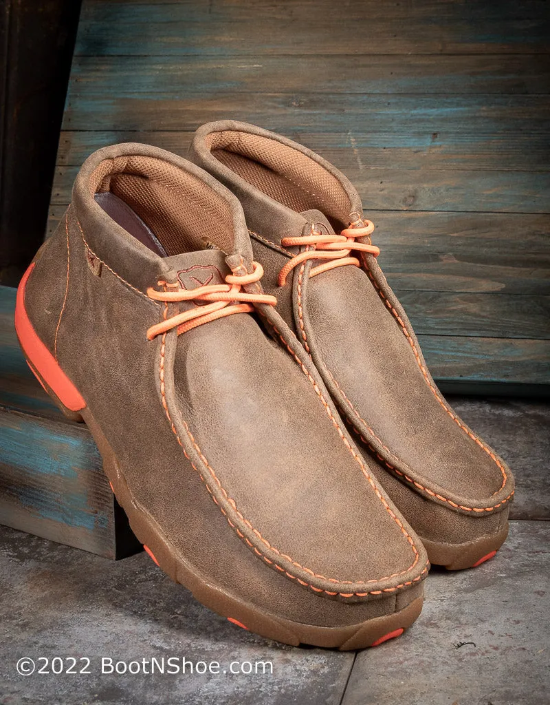 Men's Driving Moccasins with Orange MDM0019