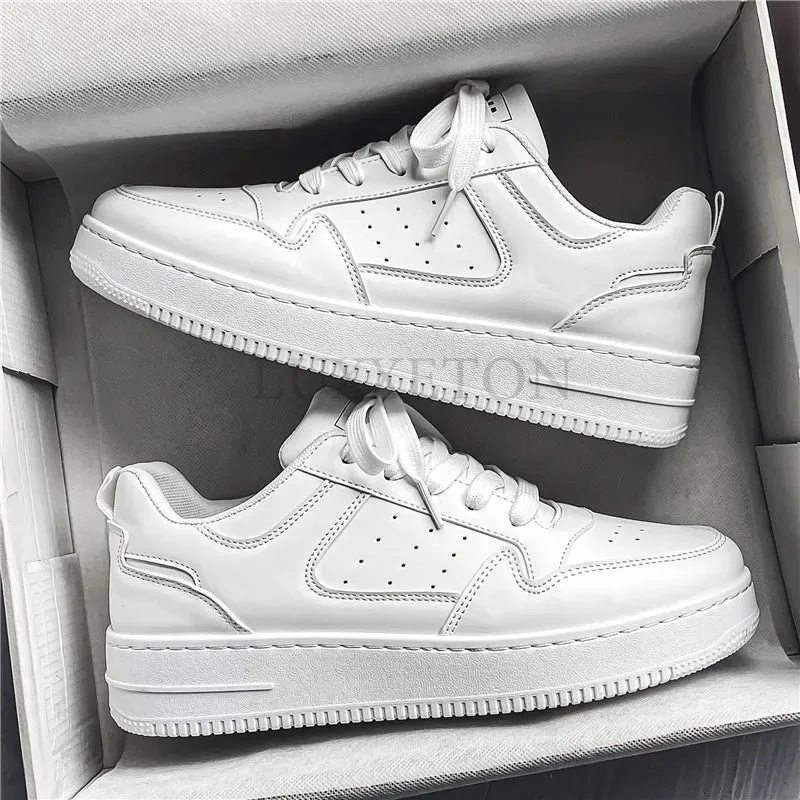 Mens Sneakers – PU Upper, Flat Sole, EVA Insole, Lace-Up