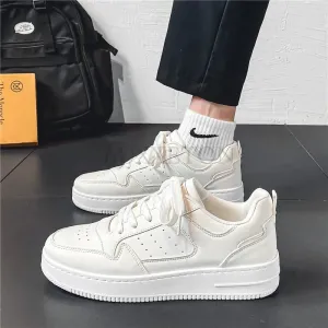 Mens Sneakers – PU Upper, Flat Sole, EVA Insole, Lace-Up