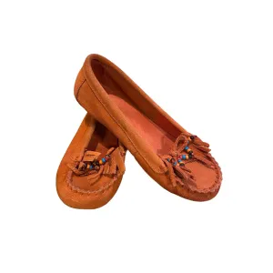 Minnetonka Women's Orange Moccasins