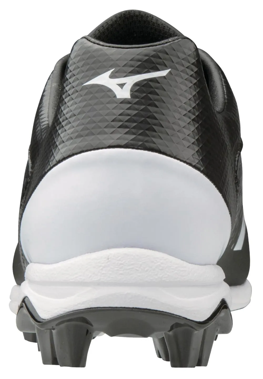 Mizuno Mens Wave Select Nine Moulded Baseball/Softball Cleat - Black/White