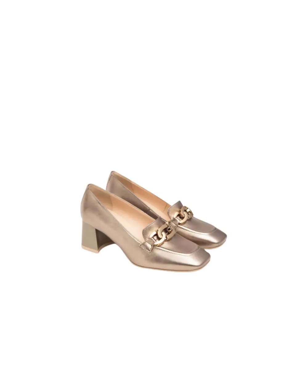 NERO GIARDINI LOAFERS IN BRONZE