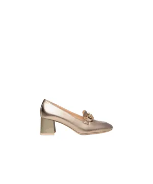NERO GIARDINI LOAFERS IN BRONZE