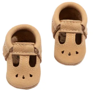 Newborn Weathered Brown Mary Jane Baby Shoe